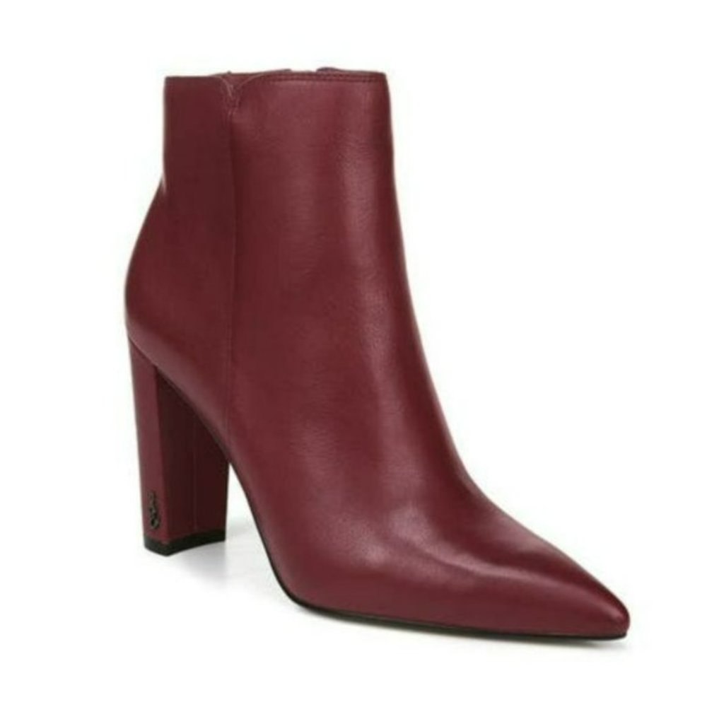 NWT Stunning  Sam Edelman Leather Raelle Pointed Toe Bootie - Picture 2 of 8